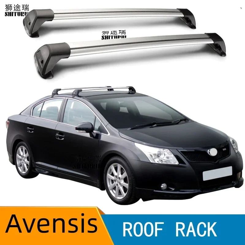 SHITURUI for Toyota Avensis Estate  T27 2009-2019 Ultra Quiet Truck Roof Bar Car Special Aluminum Alloy Belt Lock