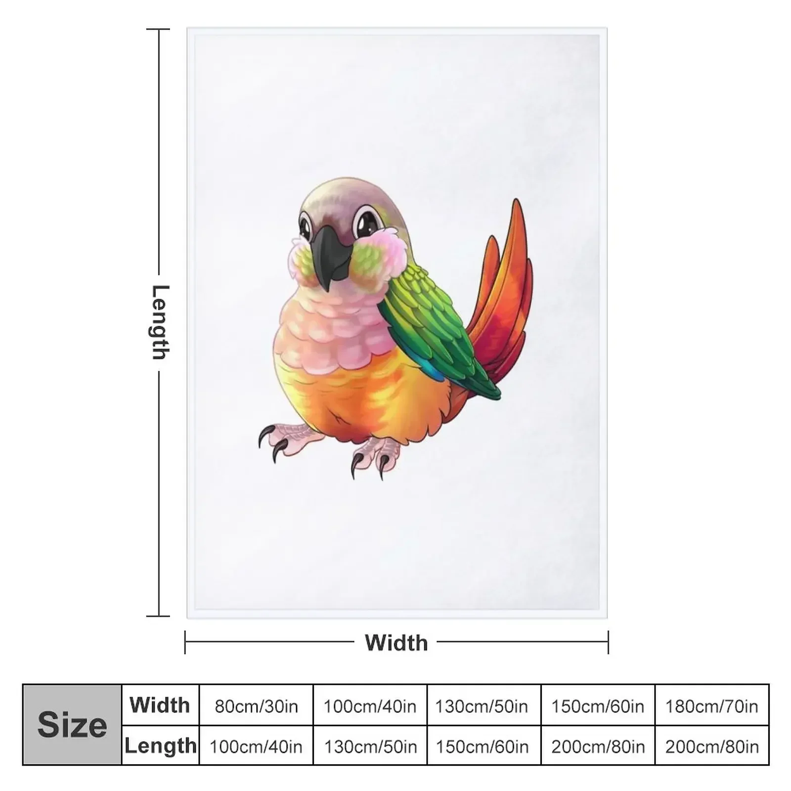 Pineapple Green-cheek Conure Throw Blanket decorative Decorative Sofa christmas decoration Blankets