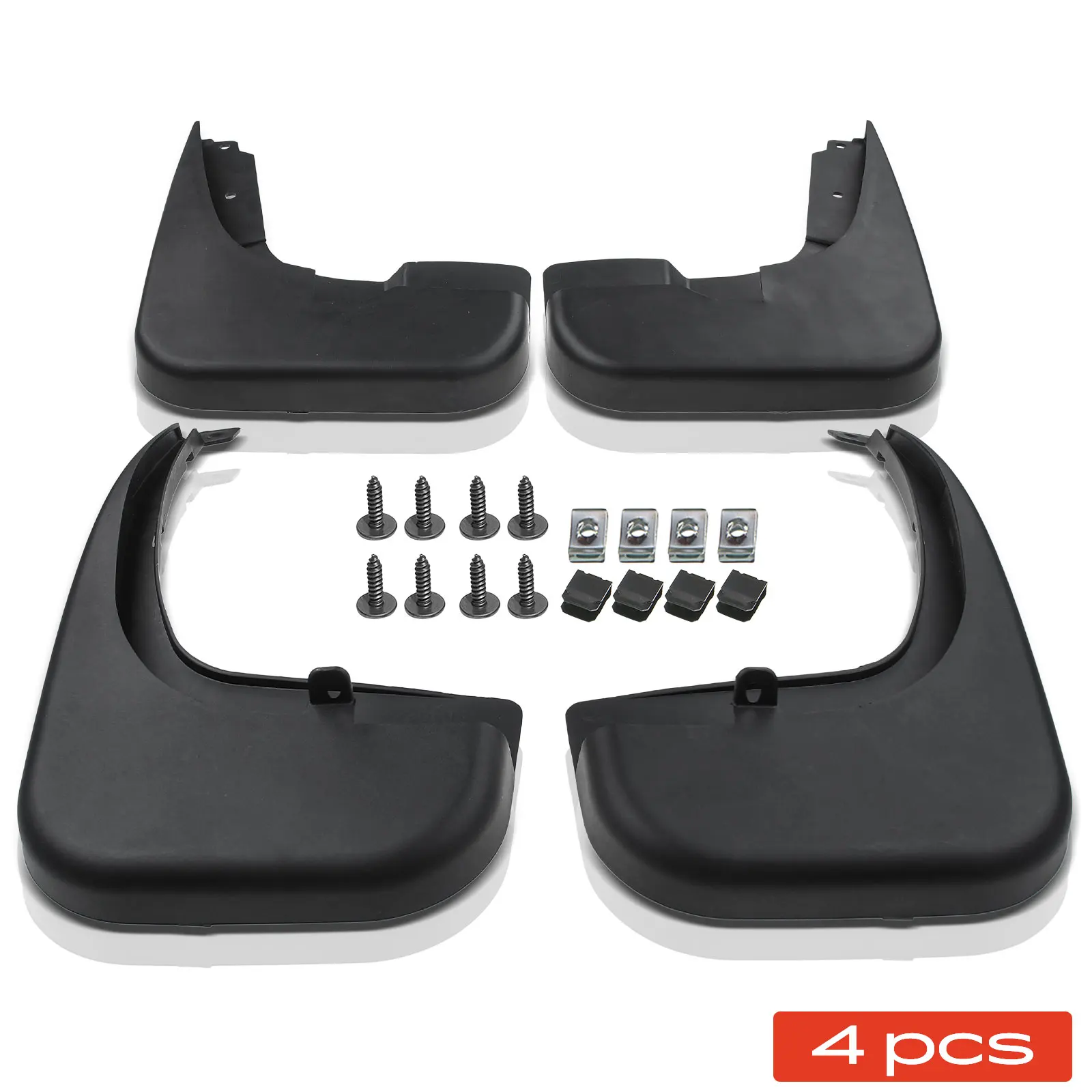 Frankberg 4x spatbord voor en achter voor Mercedes-Benz Vito bestelwagen W447 A4478900100 A4478900000