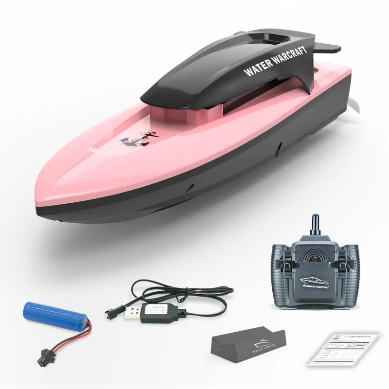 

28cm Racing RC Boat High Speed Yacht Radio Remote Control Speedboat USB Charge Electronic Motorboat Toy for Pool Game Kids Gift