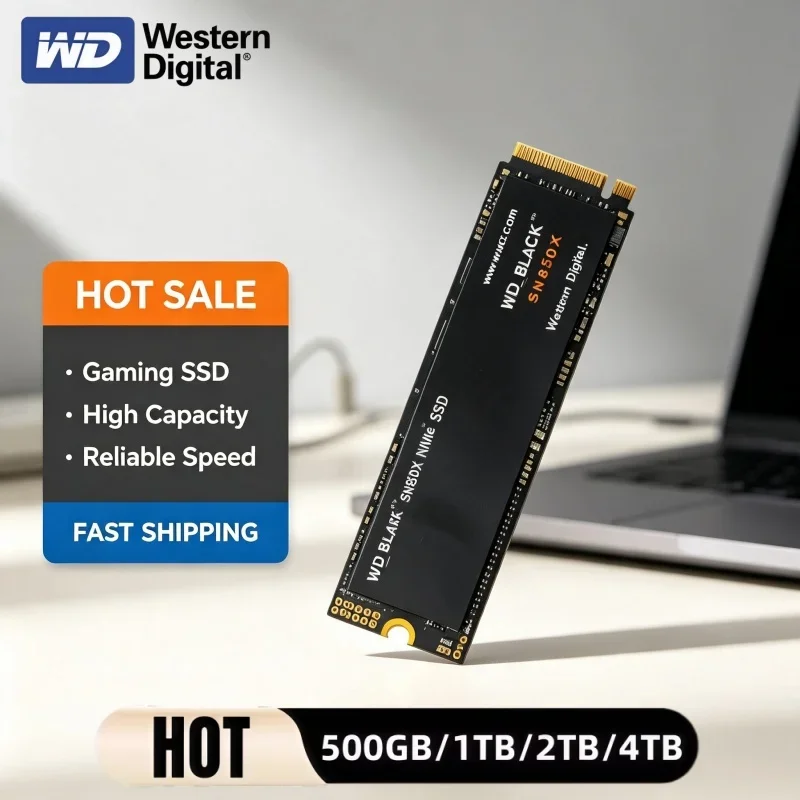 4TB WD BLACK SN850X M.2 NVMe PCIe 4.0 X4 SSD Internal Gaming Solid State Drive Large Capacity Storage For Laptop Desktop PS5