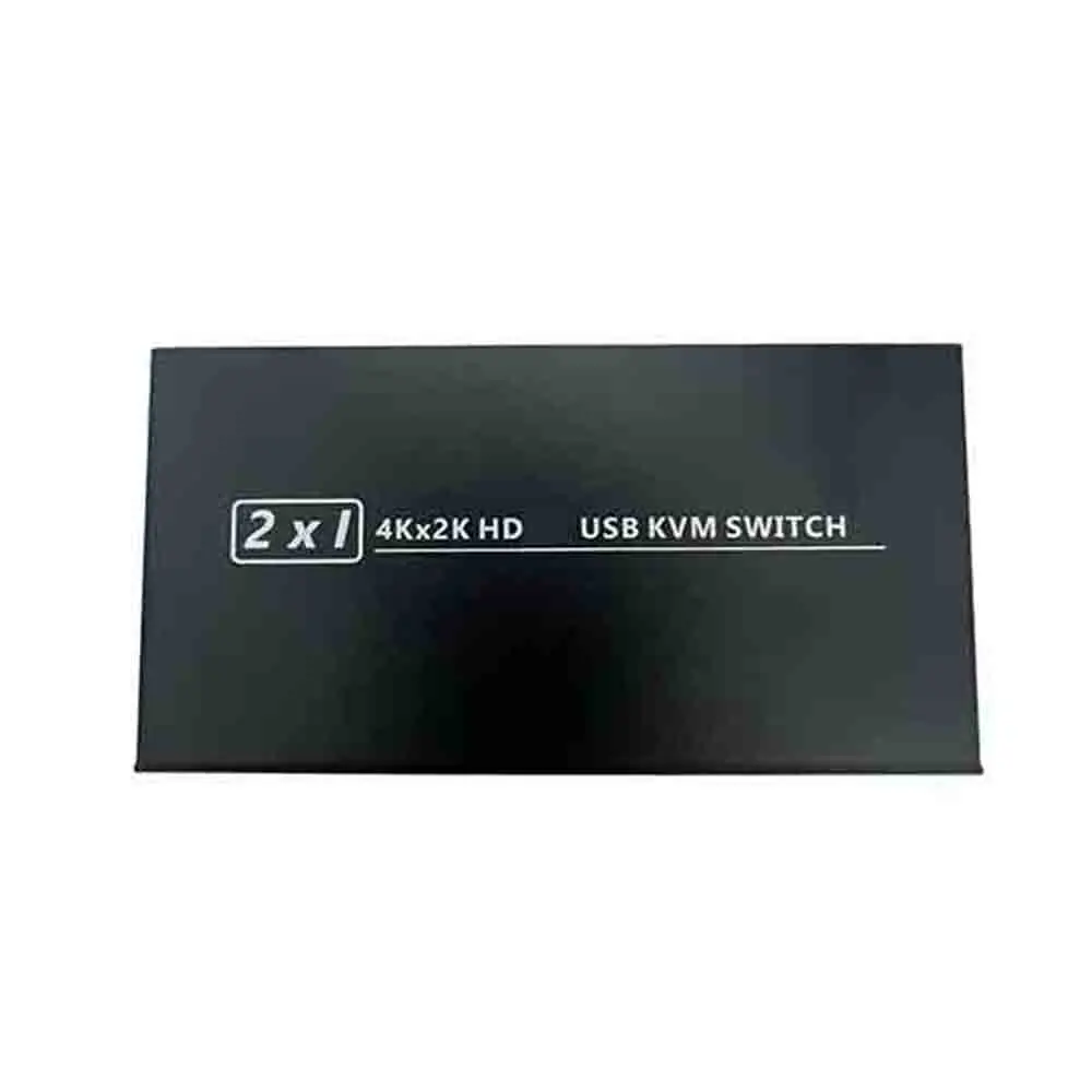 Divisor de interruptor KVM, compatible con HDMI, USB, 2 puertos, HDTV, USB para impresora HDCP adaptable, teclado y ratón de Monitor compartido, 4k x 2K