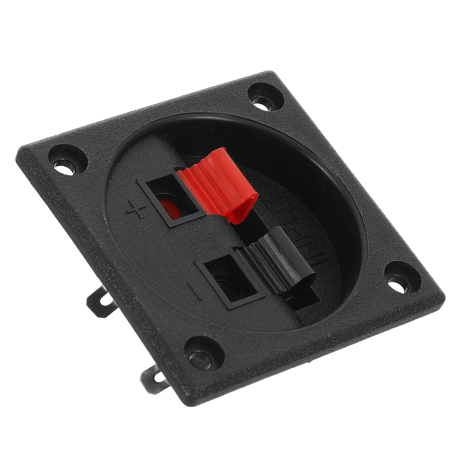 

Speaker Box Terminal Connector 2 Position Square Cup Audio Junction Plate Binding Post Terminals Car Stereo Accessories