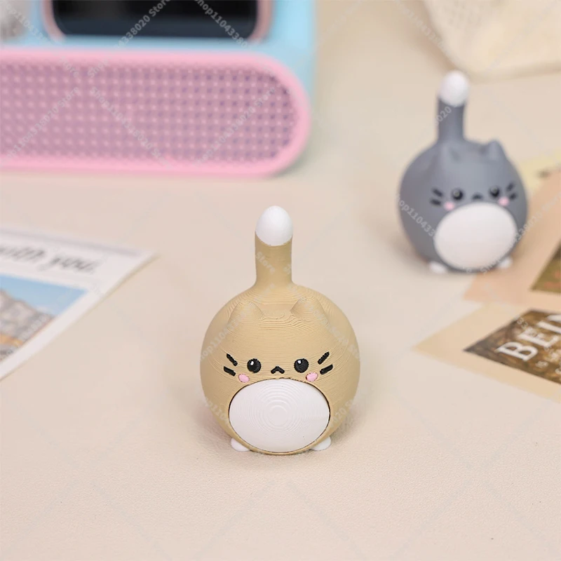 Cute Chonky Cat Mechanical Keyboard Clicker - Stress Relief Fidget Toy with Blue Switch