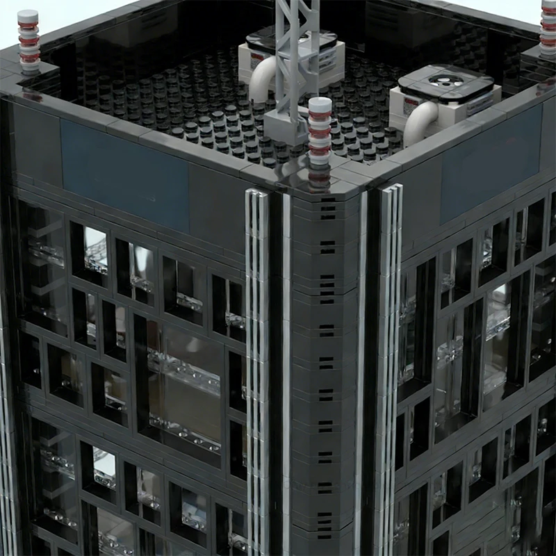 4244 PCS Construction Security Company Building MOC Customize Modular Building Block Creative Design DIY Boys Toy Birthday Gift