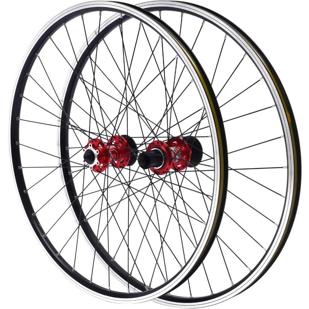 27.5” Aluminum Alloy Mountain Bike Wheelset Removable Design Dual Six-Hole Disc Brakes Fit Cassette Bike Wheelset