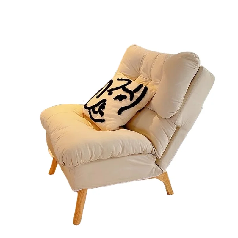 

Leisure reclining small folding backrest seat balcony recliner, bedroom single small sofa chair household lazy sofa