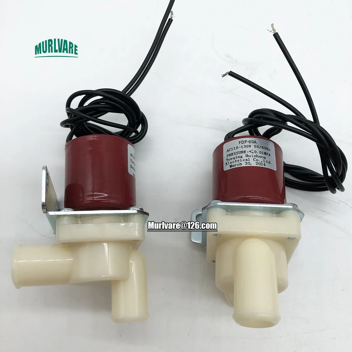 1Pcs Ice Machine Spare Parts AC100-130V 120V 50/60HZ FDP-90A Drain Valve Solenoid Valve For Ice Making Machine