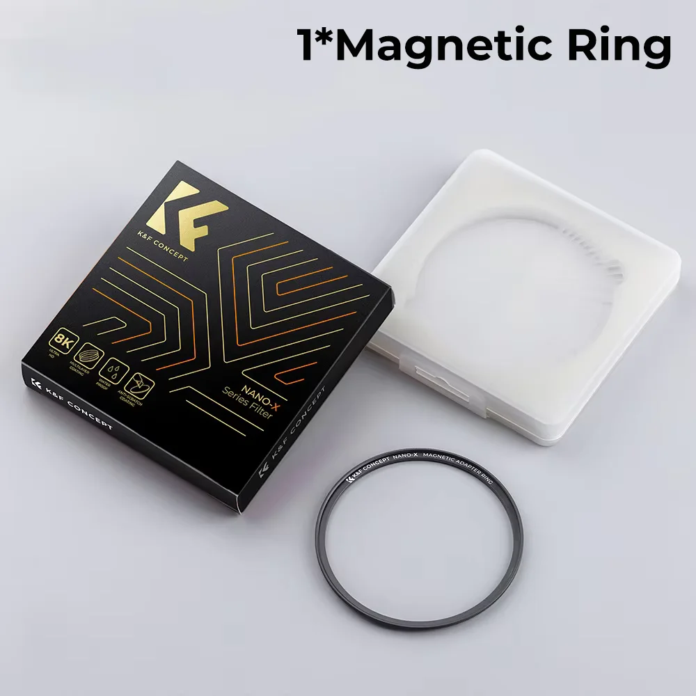 K&F CONCEPT 49-82mm camera magnetisch filter UV/CPL/ND/Black-Mist1/4/Ring/Cap lenzenfilterset met 28-laags gecoate Nano-X-serie - afbeelding 1