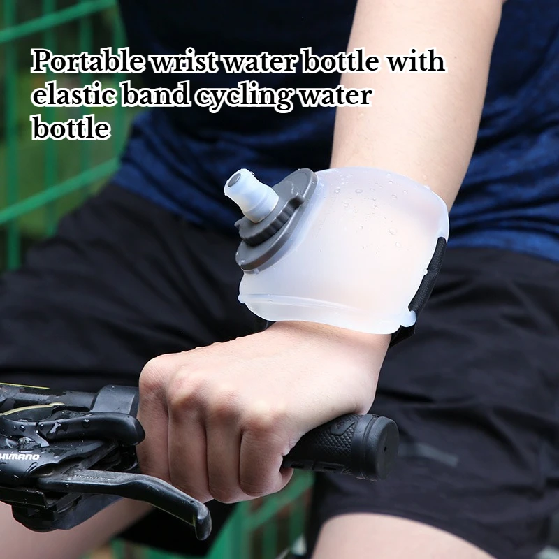 

Large Capacity Wrist Silicone Sports Kettle Creative and Portable Outdoor Camping Hiking Cycling Running Kettle Multi-purpose