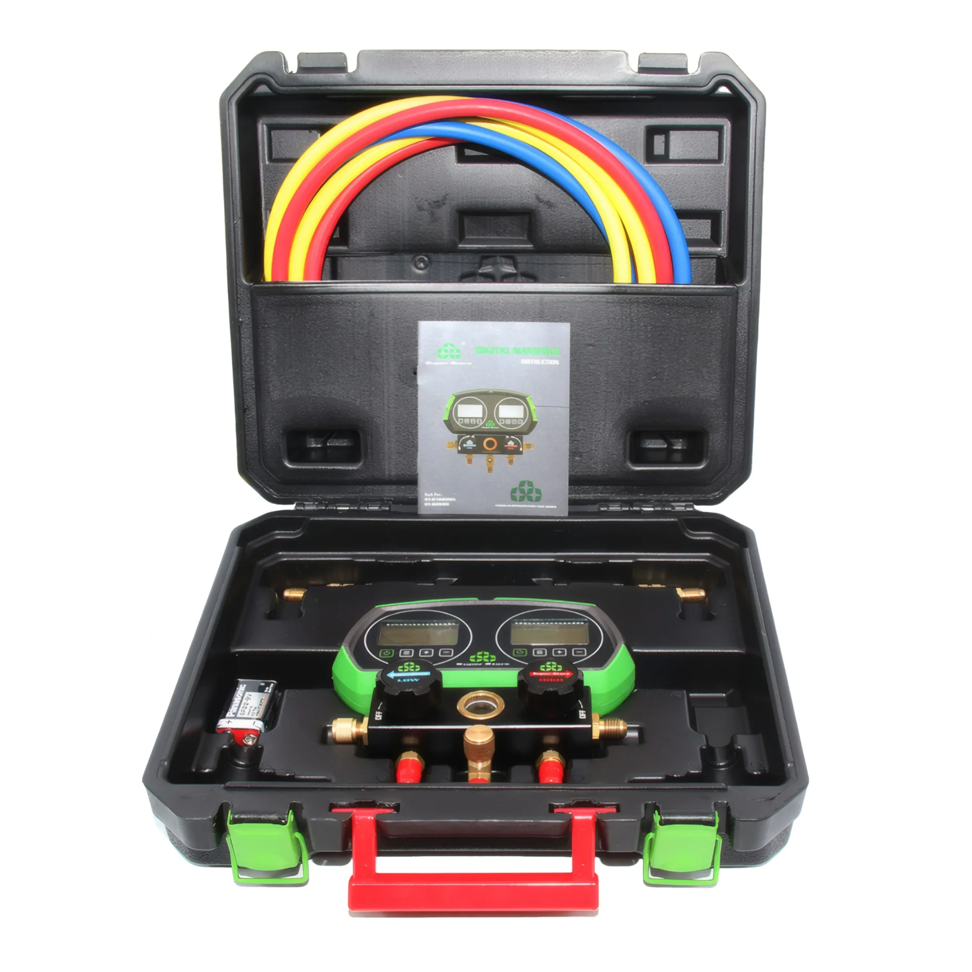 2-Valve Digital Manifold Gauges ST-B268D Home Use Refrigeration HVAC Table Set Tool R22 R32 R600 R410A R134A