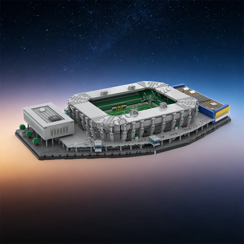 Modèle de construction modulaire personnalisable 3216 pièces, maison, rue, Kybunpark, St-Gall, briques simples, design DIY, jouet d'assemblage, cadeau