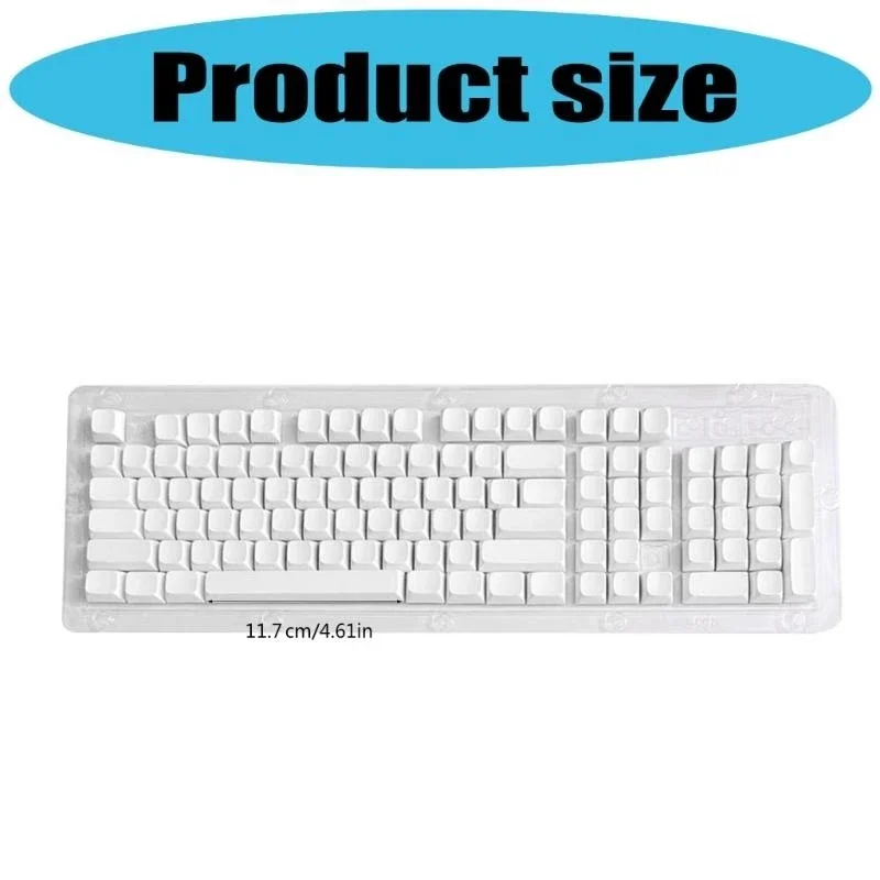 PBT 104 White Keycaps Height XDA لا يوجد نقش لمختلف لوحات المفاتيح الميكانيكية لمحبي لوحة المفاتيح البسيط