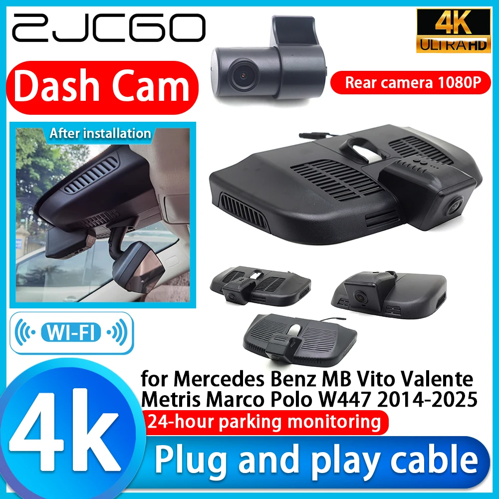 

for Mercedes Benz MB Vito Valente Metris Marco Polo W447 2014-2025 4K DVR Dash Cam Car Camera Sony Lens Monitor Video Recorder