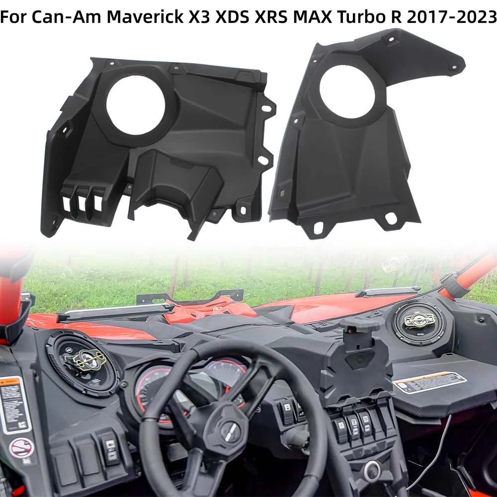 For Can-Am Maverick X3 XDS XRS MAX Turbo R DS RS 2017-2023 UTV Front  Speaker Panel Stereo Pods Dash Kit Accessories