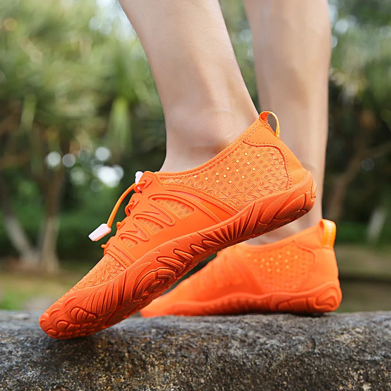 أحذية المشي لمسافات طويلة مقاومة للاهتراء للرجال والنساء ، مانعة للانزلاق ، أحذية رياضية للغطس ، أحذية شبكية للنساء #2