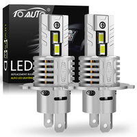 30000LM H4 LED Lights Bulb 9003 HB2 H7 LED Headlights High and Low Beam with Fan Wireless 60W Car Headlamp 12V