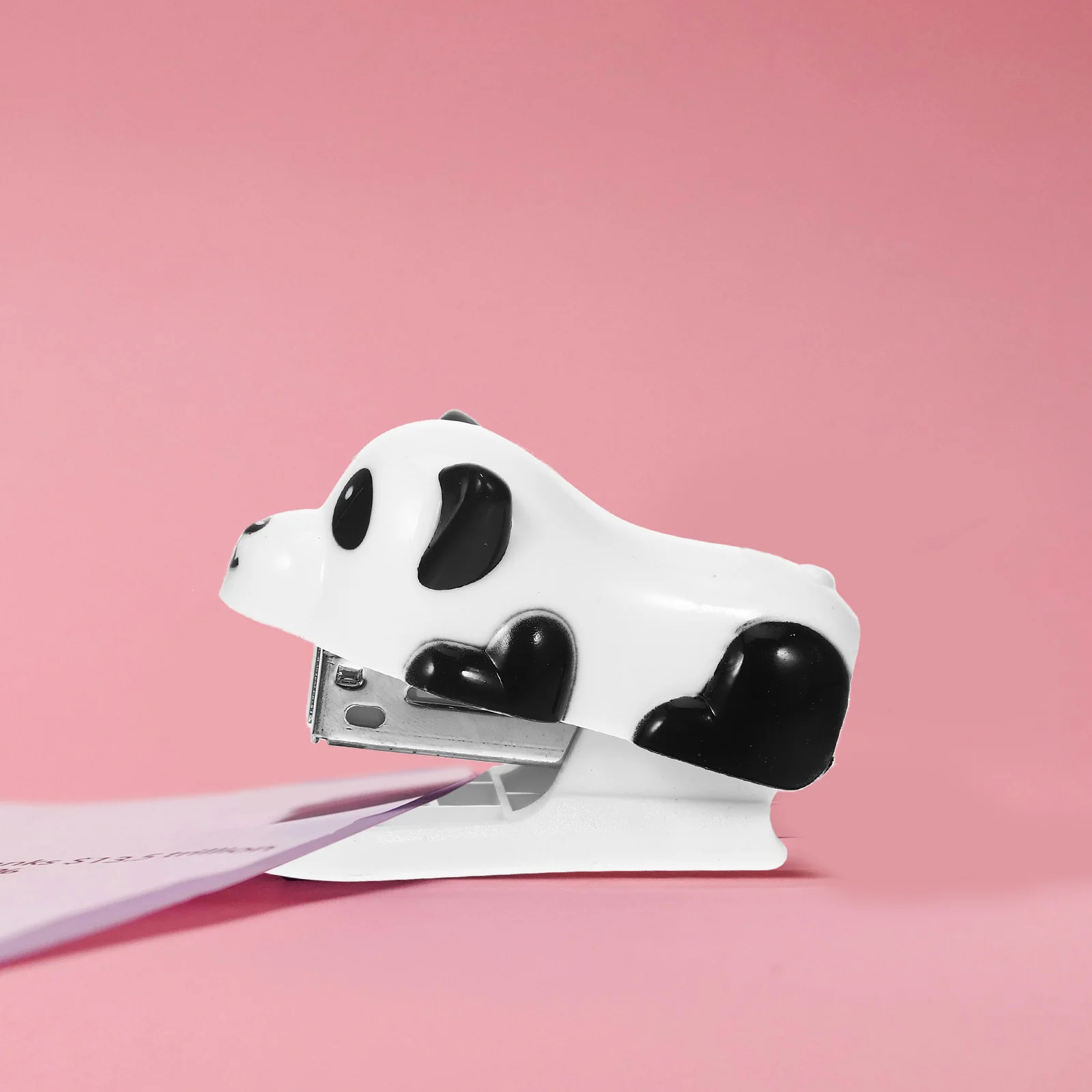 Compact Cartoon Stapler Ergonomic Handheld Design for Students and Office Multi Function Small Stapler Aesthetic Desk Organizer