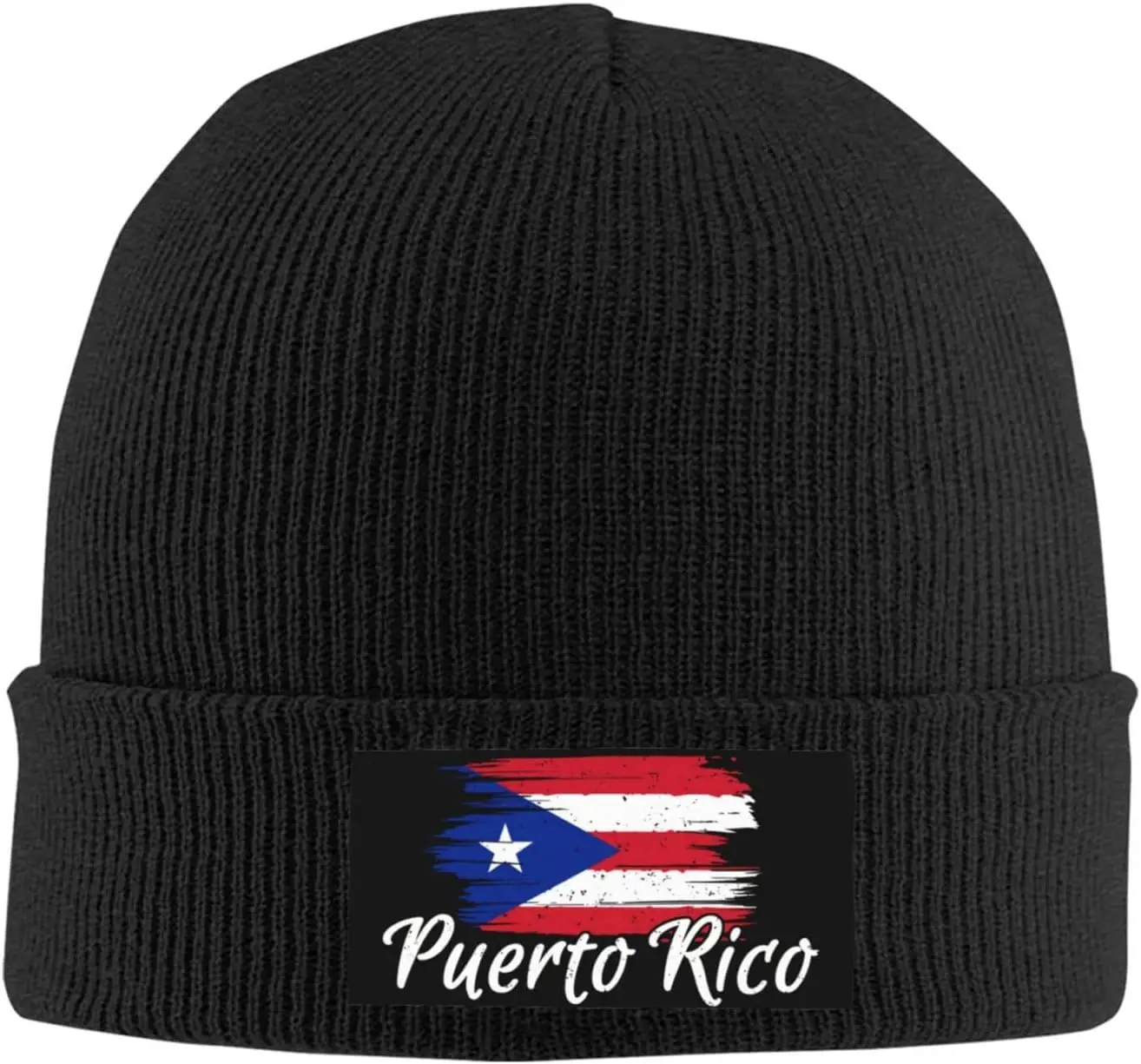 Urocza flaga Puerto Rico czapka dzianinowa czapka damska dla mężczyzn Soft Stretch Ski czapka z czaszkami luźna Puerto Rican zimowa czapka