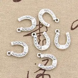 20pcs Charms Lucky Horseshoe Horse 15x12mm Antique Making Pendant fit,Vintage Tibetan Bronze Silver color,DIY Handmade Jewelry