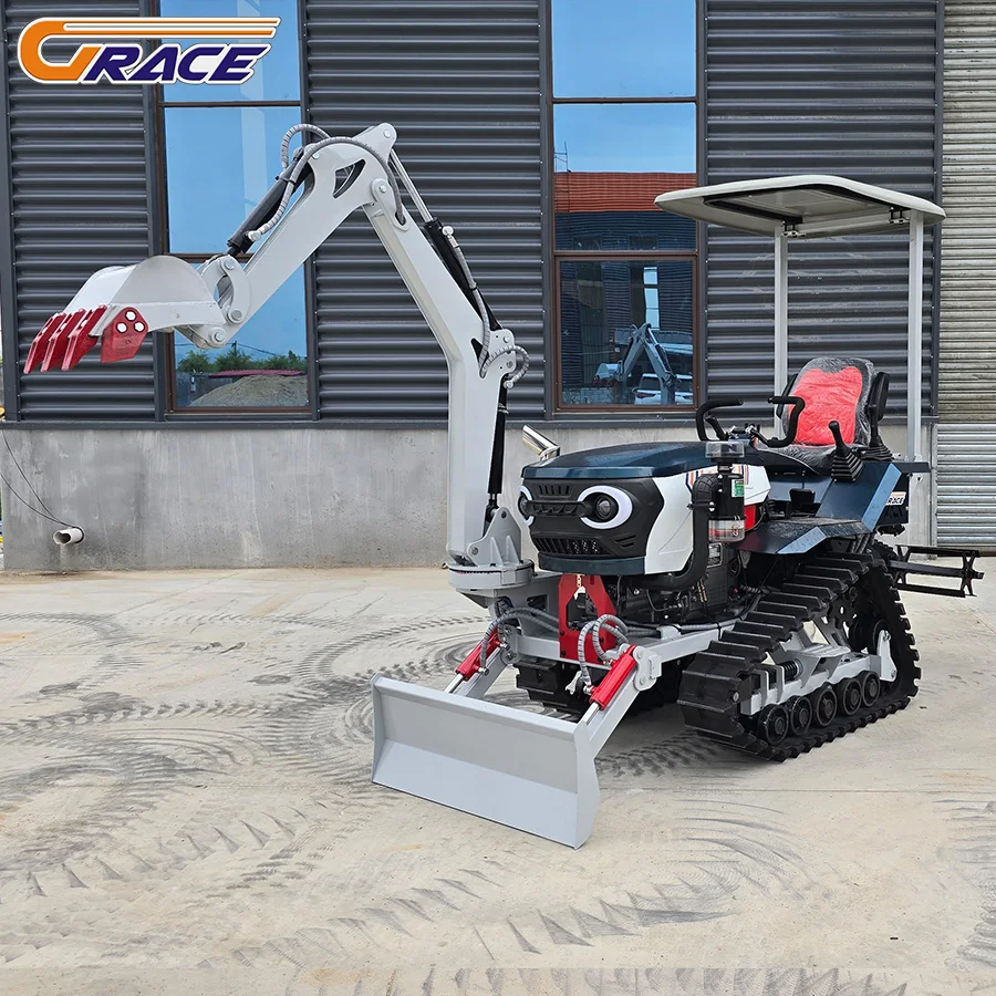 المصنع الصيني جرار زاحف صغير 25HP 35HP 40HP المزارعين الصغيرة الحارث الصغير عجلة دوارة جرار للبيع