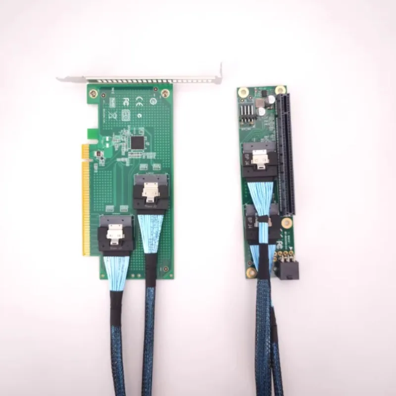 discrete graphics card U.2 extended adapter expansion card external PCIe 4.0 16x to SlimSAS 8654 baseplate