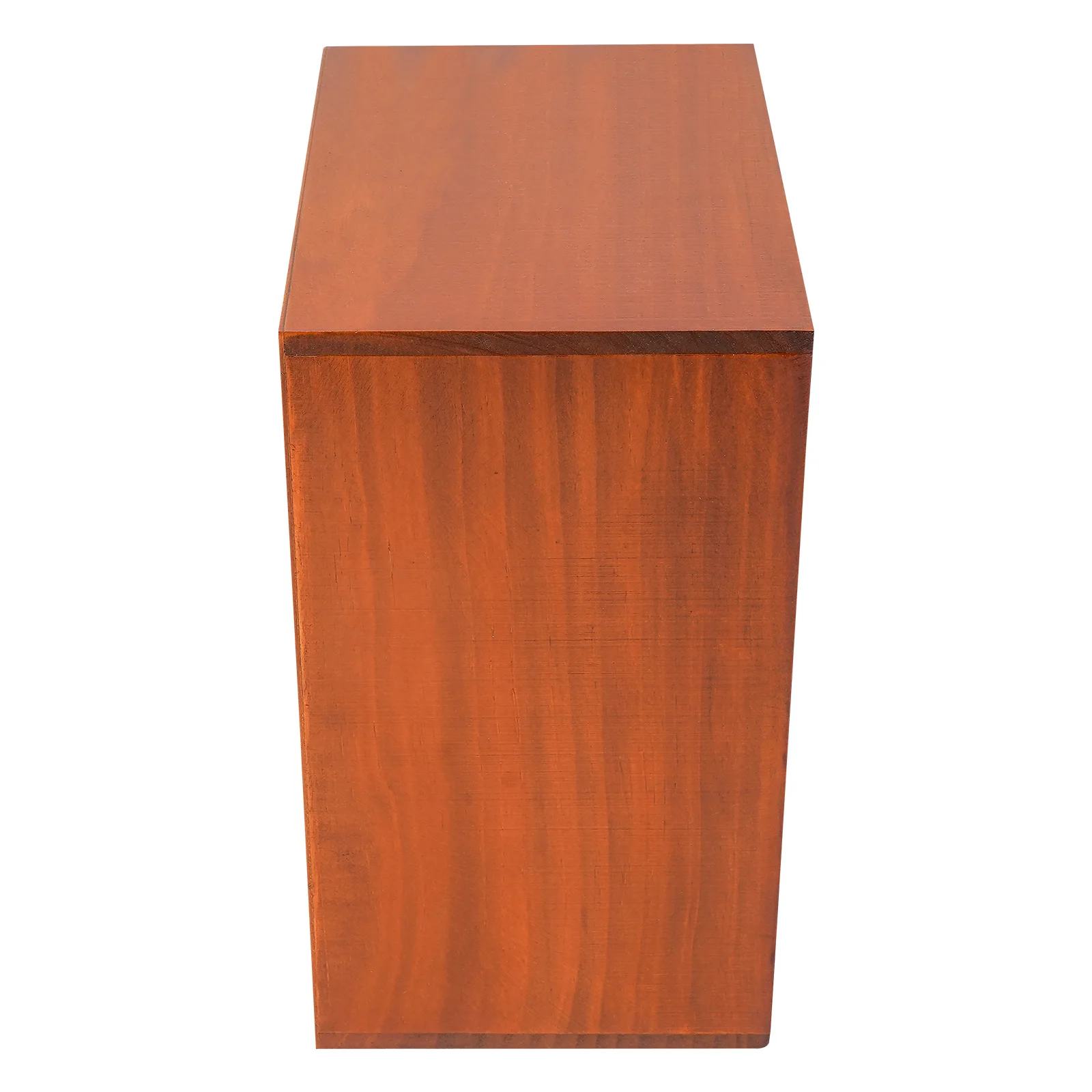 صندوق تخزين خشبي كبير مكون من 5 طبقات عتيقة مع 5 أدراج ومنظم مكتب خشبي وأدراج تخزين باللون البني