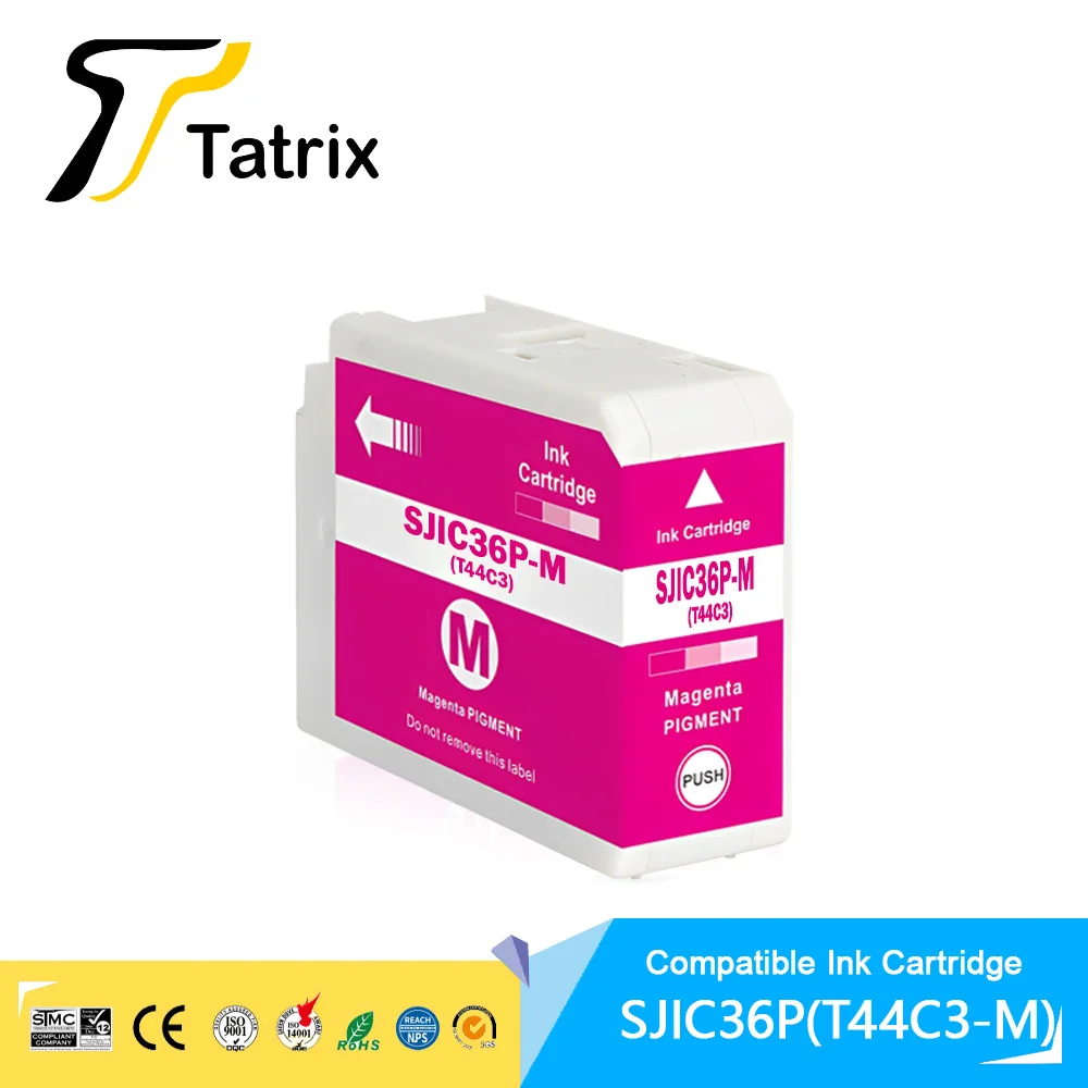 Imagem -02 - Tinta do Pigmento para Epson Tinta Compatível Sjic36p T44c1 T44c2 T44c3 T44c4 Colorworks Cw-c6030a C6030p C6530a C6030p C6530p