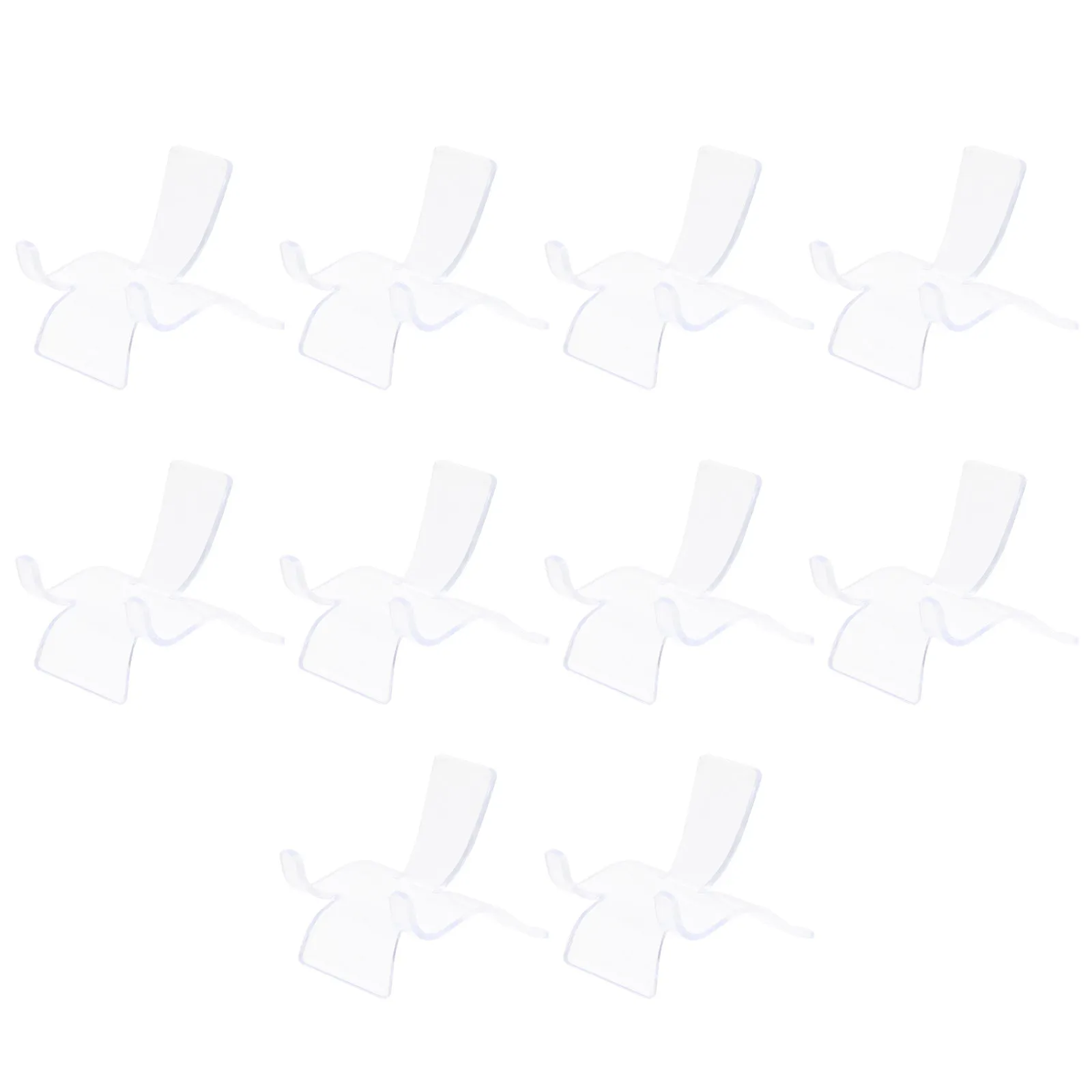 

10Pcs Crystal Display Stand Premium Acrylic Jewelry Holder Transparent Mineral Pedestal for Home Party Festival Collection
