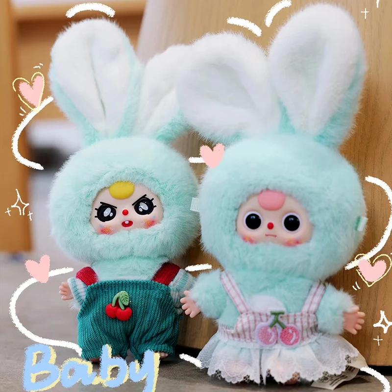 

Baby Three years old Blind Box Miniature Bunny Macaron Series Vinyl Face Mystery Box Trendy Toy Plush Doll Pendant Kids Surprise