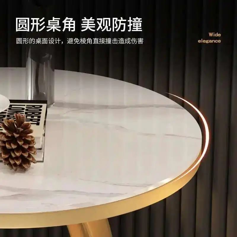 木製ラウンドコーヒーテーブル小さなリビングルームのデザインサイドコーヒーテーブルホワイトサークルティーストーリックカウォウィ北欧モダン家具