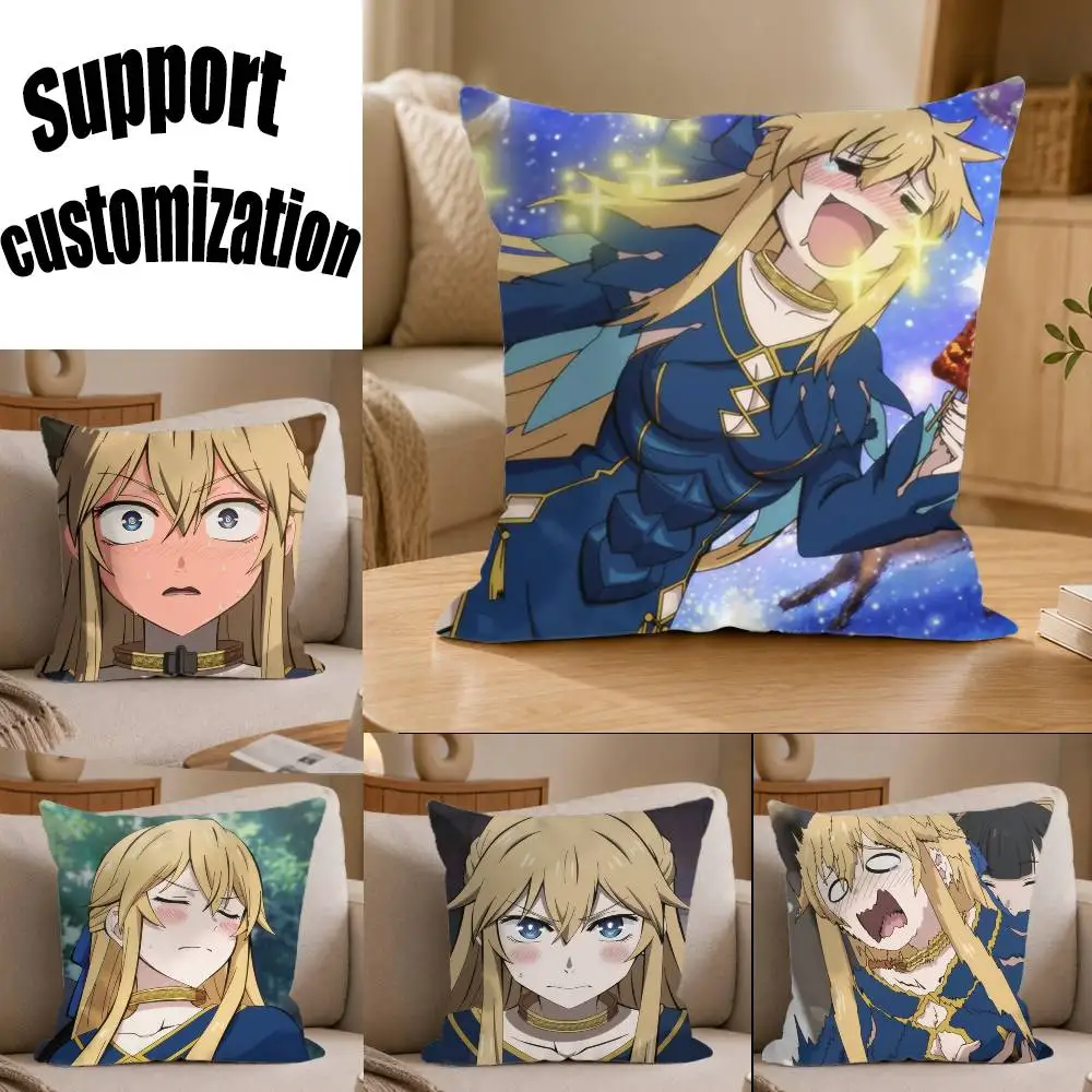 Serafina Anime The Barbarian-S B-Bride, funda para cojín cuadrado para sofá, funda de cojín de color sólido para decoración del hogar y sala de estar