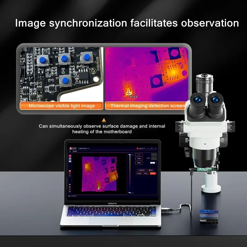 YCS TNZ Infrared Thermal Camera Suit for Microscope Mobile Phone Motherboard PCB Short Circuit Fast Positioning Fault Diagnosis