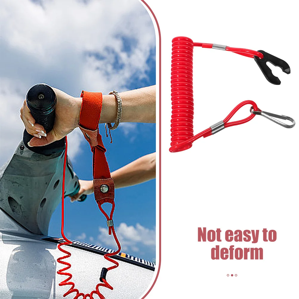 

3Pcs Versatile Application Boat Stop Safety Lanyard Simple Design Emergency Cord for Various Situations Boat Engine Lanyard