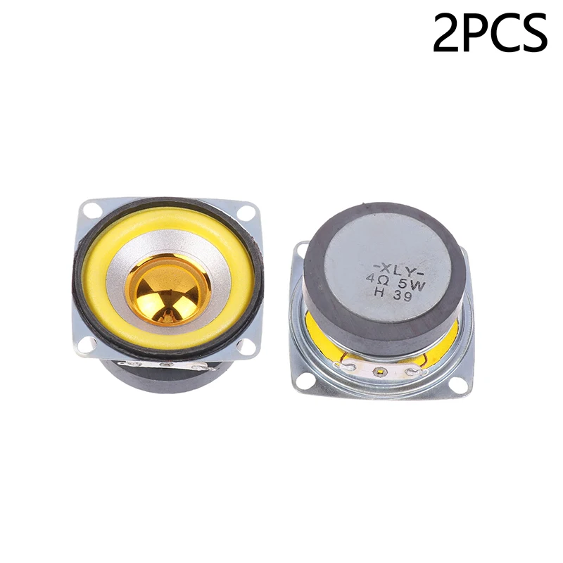 2PCS 2-inch 5W 4 Ohm Blue Full-frequency Speaker 53mm Square 5W 4 Ohm Small Speaker Speaker