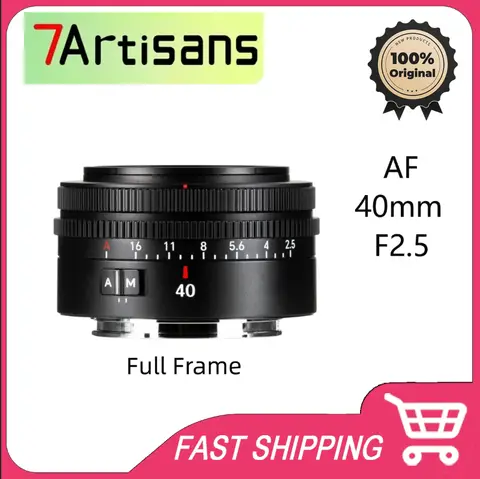 Original 7Artisans AF  F2.5 Full Frame Lite Series Auto Focus Lens for Sony E/Nikon Z/L Mount A7M2 Z5 A7C2 Z6 SL2 SL3A1 Z7 ZF