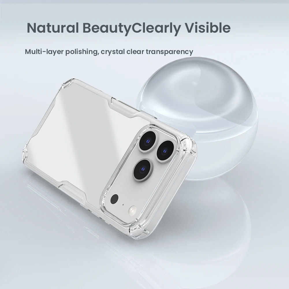 NILLKIN Schutzhülle für iPhone 18 Pro MAX, Nature Pro, passgenaue Hülle, transparente Schutzhülle für iPhone 17 Pro Max/18 Pro Max – Detail 4