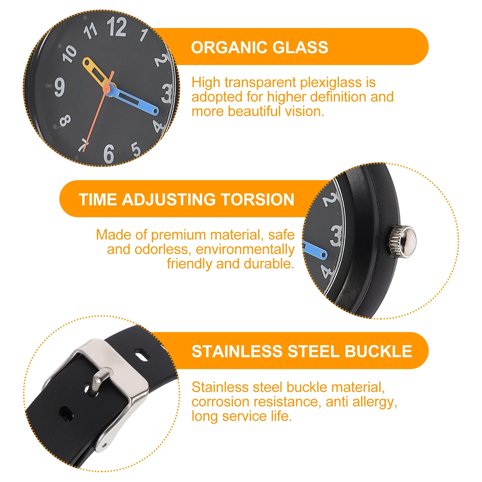 1Pcs Kids Waterproof Watch Delicate Children Wrist Watch Practical Gift Safe Odorless Environmentally Friendly