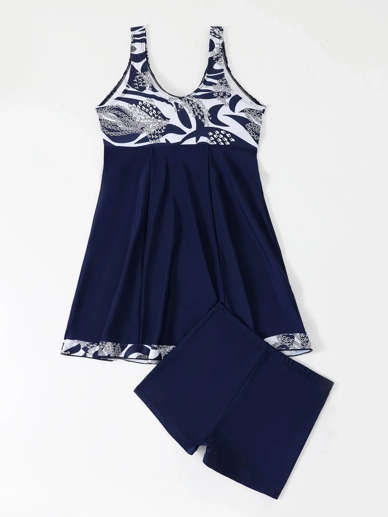 Costume da bagno donna con stampa Tankini Set costume da bagno donna Costumi da bagno sexy in due pezzi Costume da bagno biquini Boxer Tronchi Costumi da bagno a vita alta