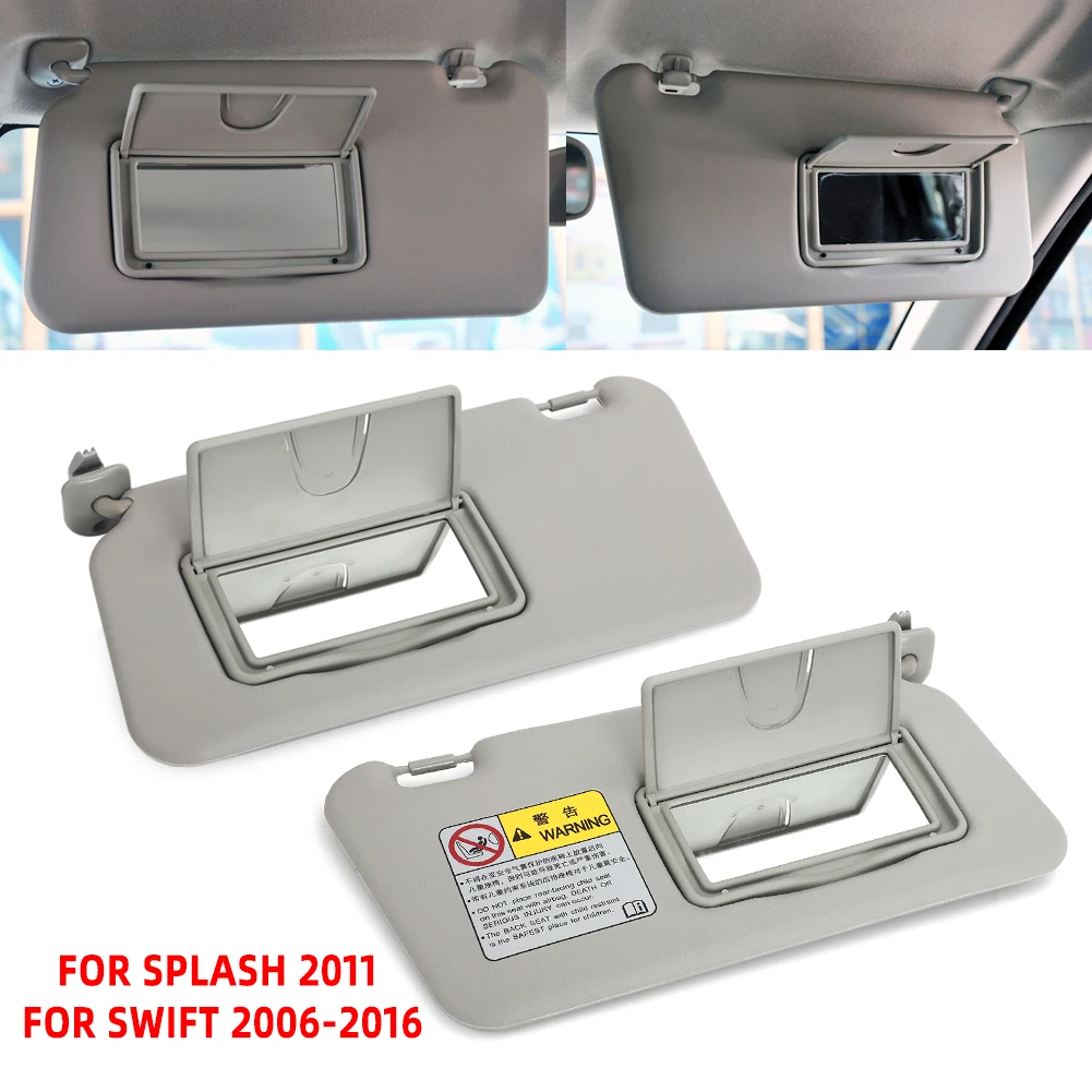 Right Left Sun Visor Sun Shield With Mirror Sunvisor For Suzuki Swift 2006-2016 2007 2008 2009 2010 2011 Splash 2011 84802-63J51