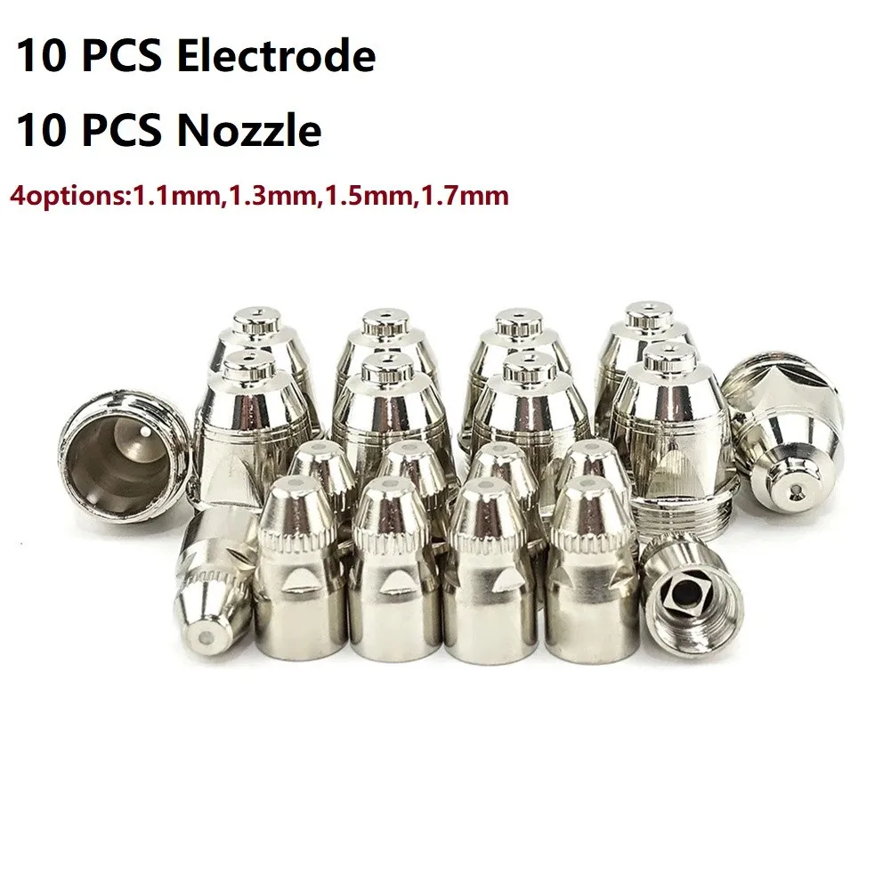 Ugello punta elettrodo P80 Plasma 60A 80A accessori taglio parti torcia ricambio 100A 20 pezzi 40A strumenti pratici