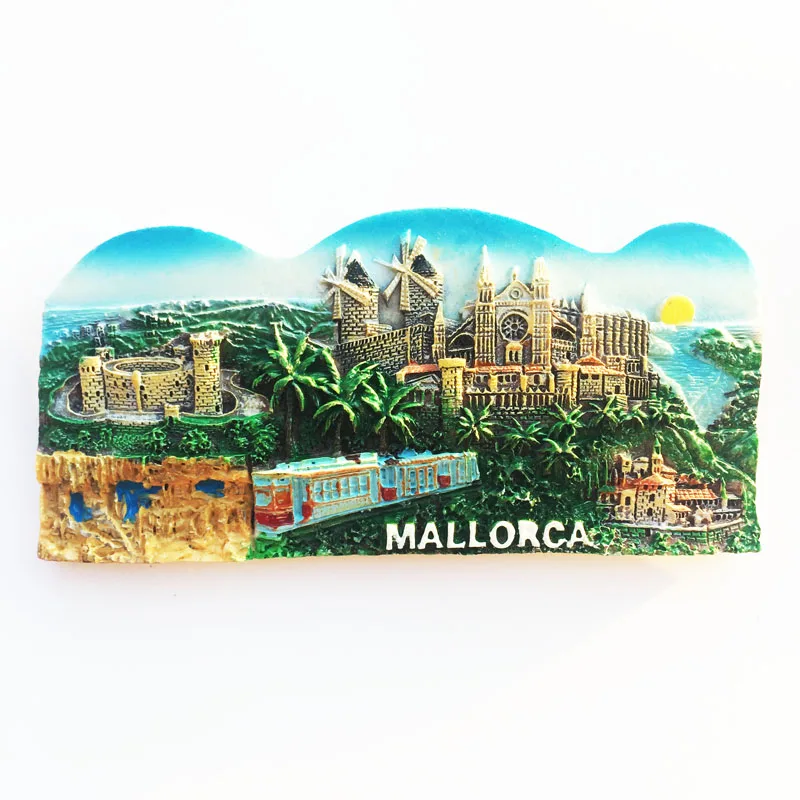 

Fridge Magnet Personalized New Mallorca Island Resin Decoration Crafts Tourism Souvenir Message Sticker