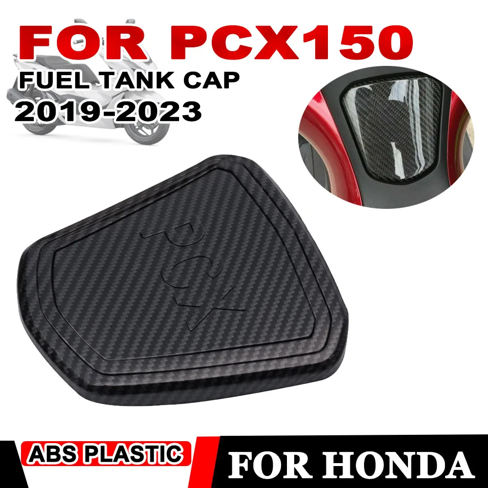 FOR HONDA PCX150 PCX 150 PCX-150 2019-2023 Motorcycle Accessories Carbon Fiber Pattern Fuel Tank Cap Fuel Gas Oil Tank Cap Cover