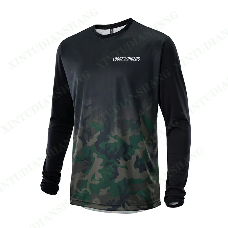 2023 loose rider jersey mtb bicycle long sleeve shirt dh motocross endurance downhill men's Sweatshirt Mountain bike jersey