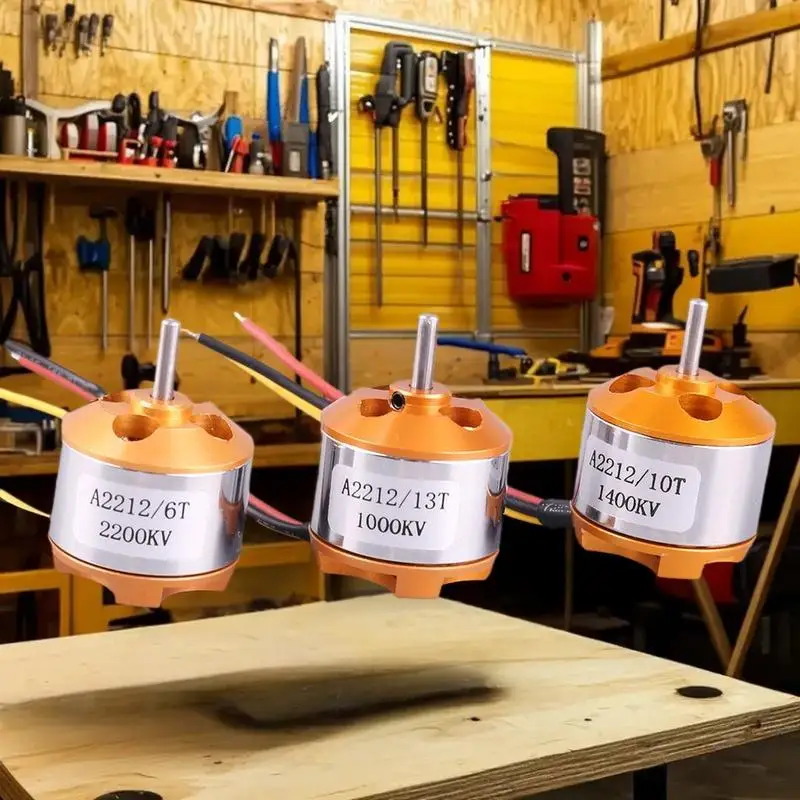 1 Set 1000KV 1400KV 2200KV A2212 Brushless Motor For RC Aircraft Plane Multi-copter Brushless Outrunner Motor