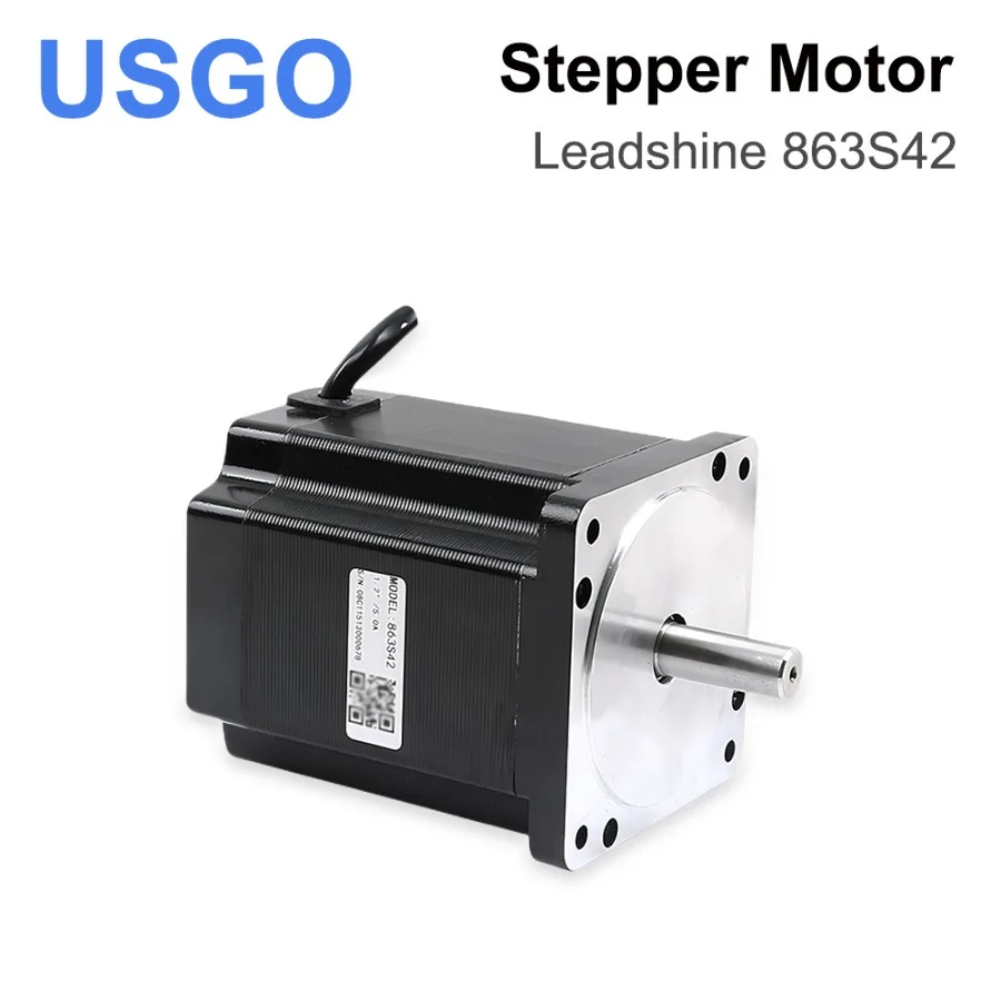 

USGO Leadshine 863S42 3 Phase Stepper Motor for NEMA34 4.3A Length 103mm (4.06 inch) Shaft 12mm (0.472 inch)