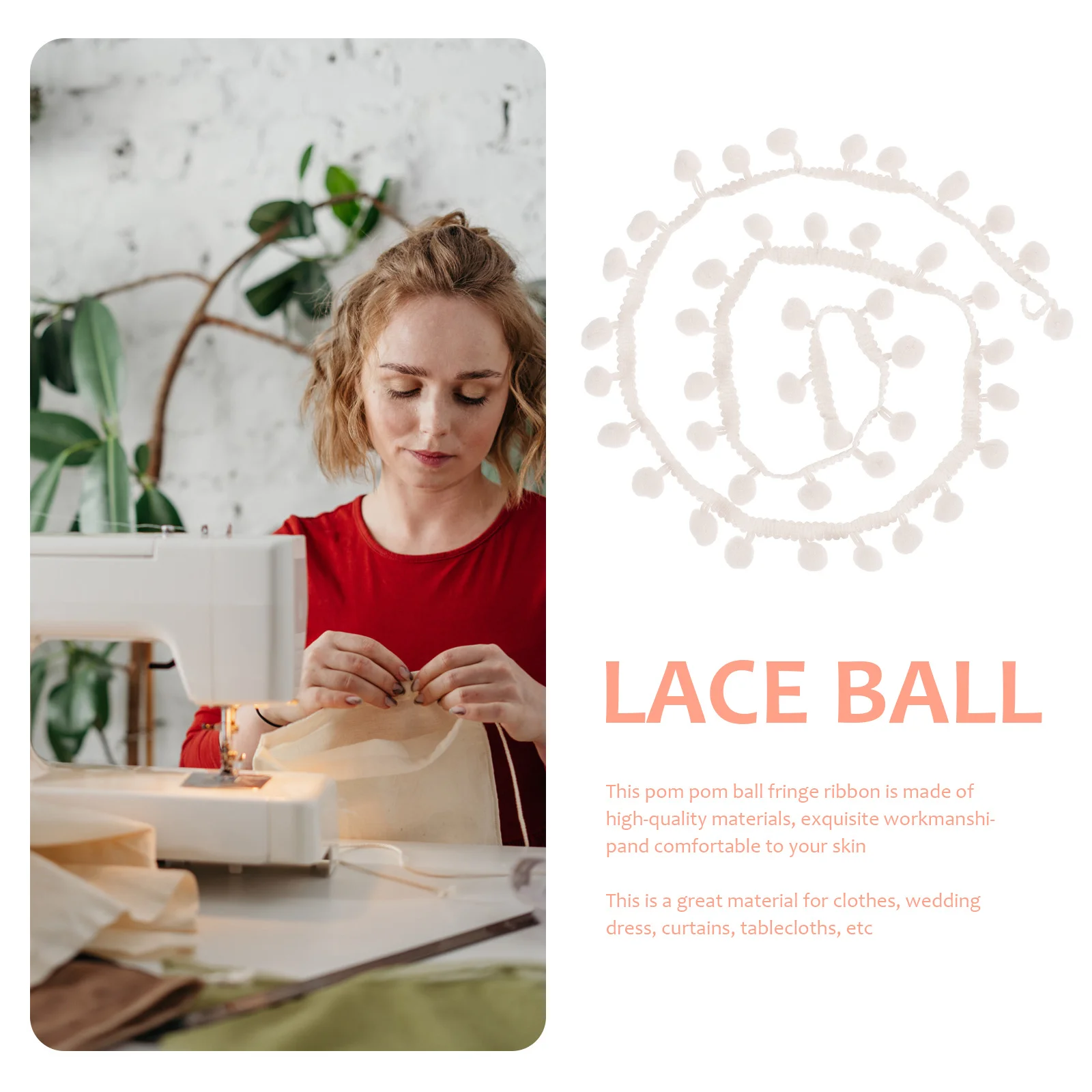 10 قطعة بوم بوم الكرة هامش تقليم زهرة حافة الشريط الملونة الخياطة الملابس الزخرفية DIY بها بنفسك الحرفية اكسسوارات الزفاف عيد ميلاد