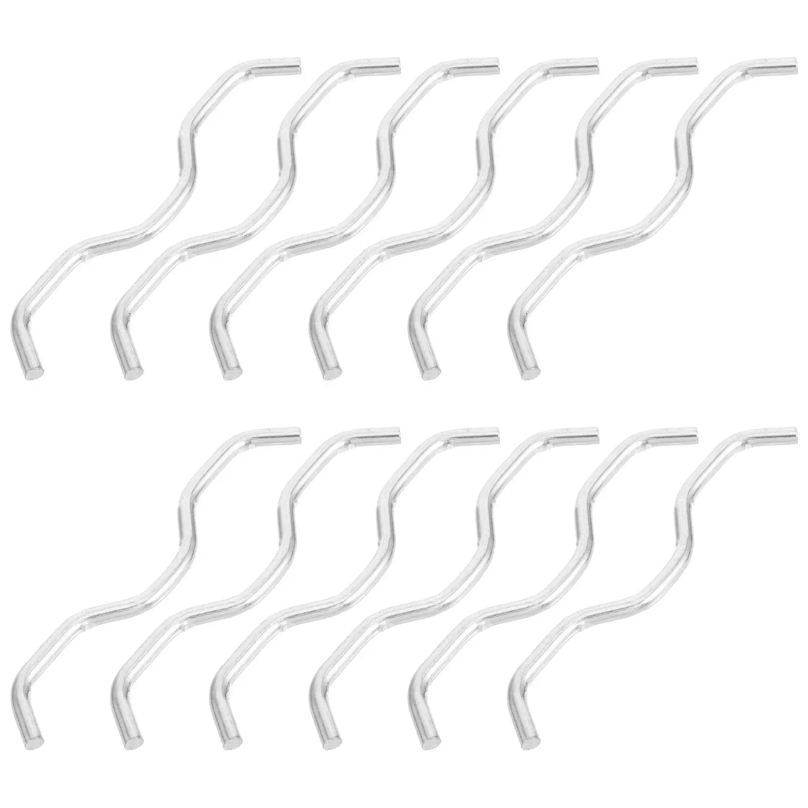 

12 шт. Сверхпрочные стальные W-образные соединительные пряжки для батута, сменные пружинные крюки, детали для ремонта каркаса, крюки для батута