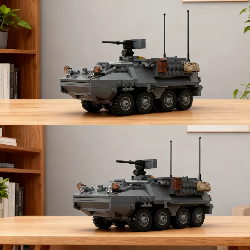 439pcs MOC Creator Designer Sets STRYKER M1126 Infantry Carrier Vehicle US Army Model Building Blocks Christmas Gift Home Decor