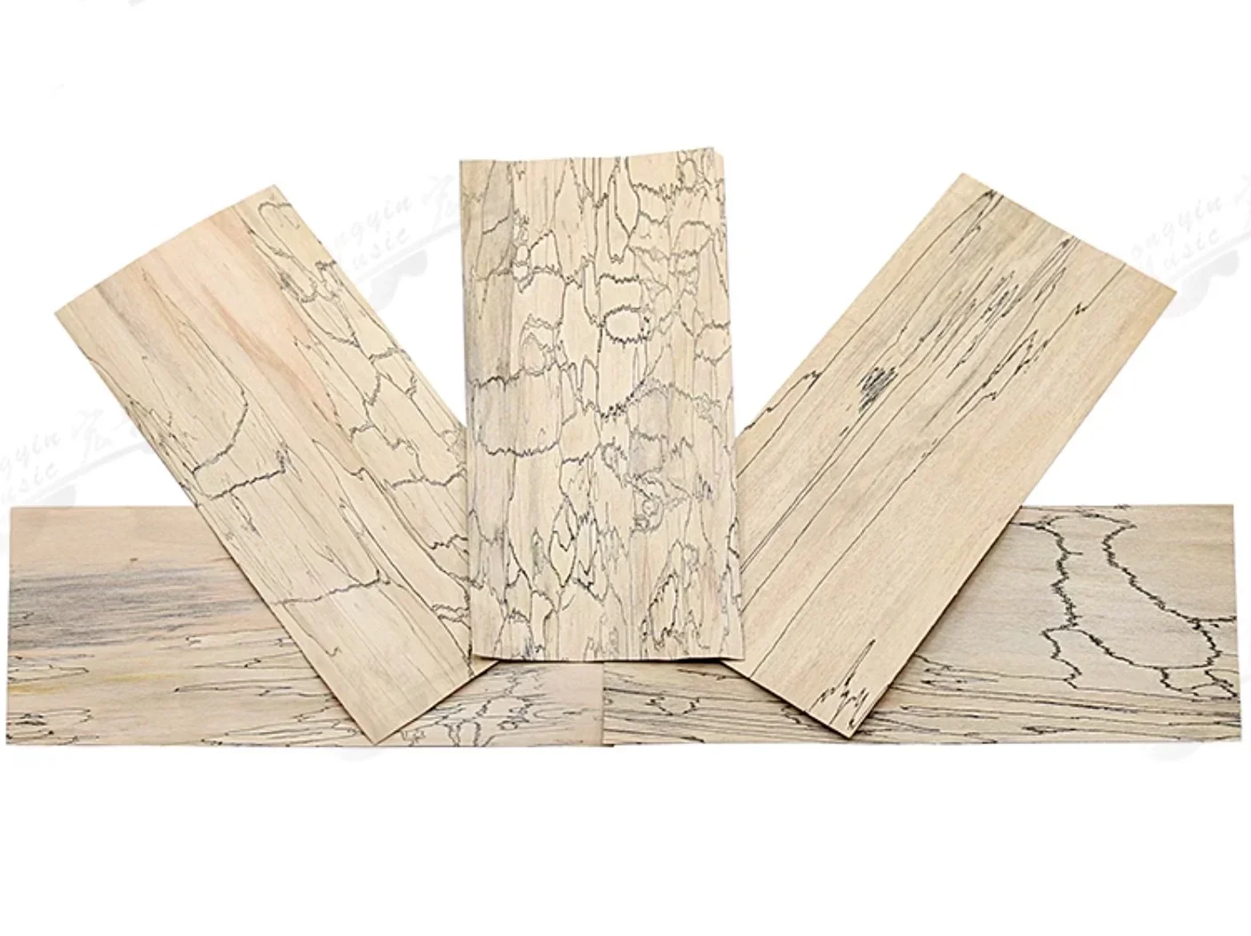 

5PCS /lot L:200x90x0.5mm Guitar Head Decorative Map Pattern Wood Veneer Sheets Marquetry